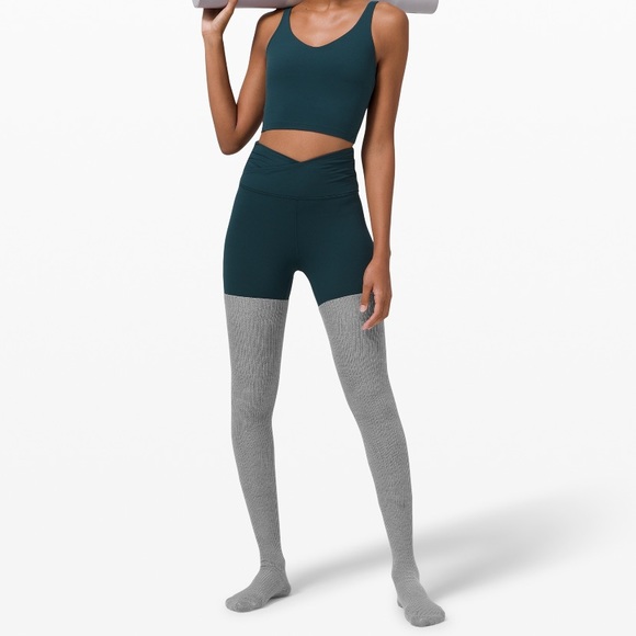 NEW! Lululemon Savasana Socks Purple Dk Gray Cream - Picture 2 of 6